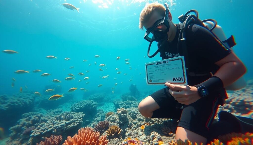 how to get PADI certified