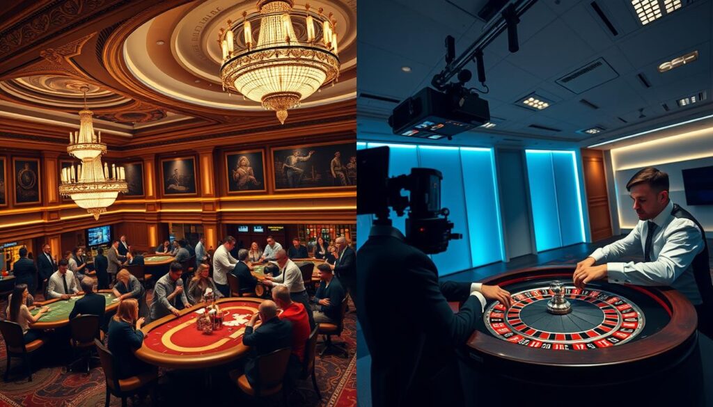 live dealer games vs traditional casino games