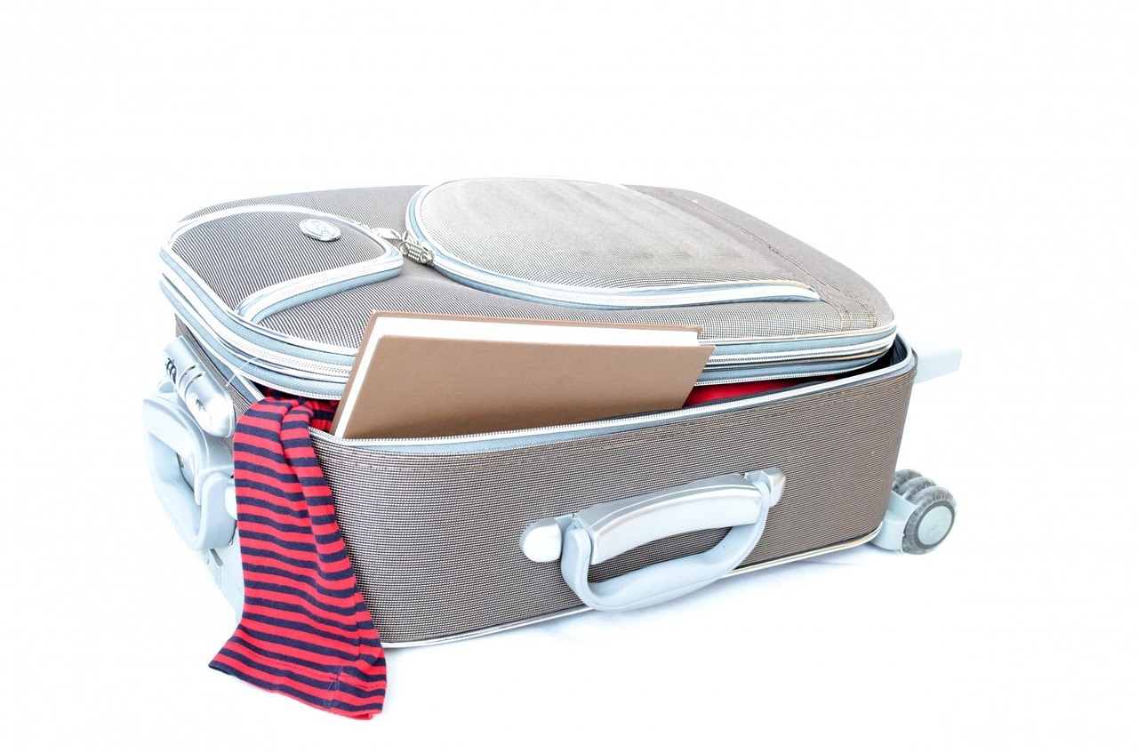 travel, traveler, pack, open, book, object, retro, holiday, trip, isolated, destination, leisure, white, clothes, busine