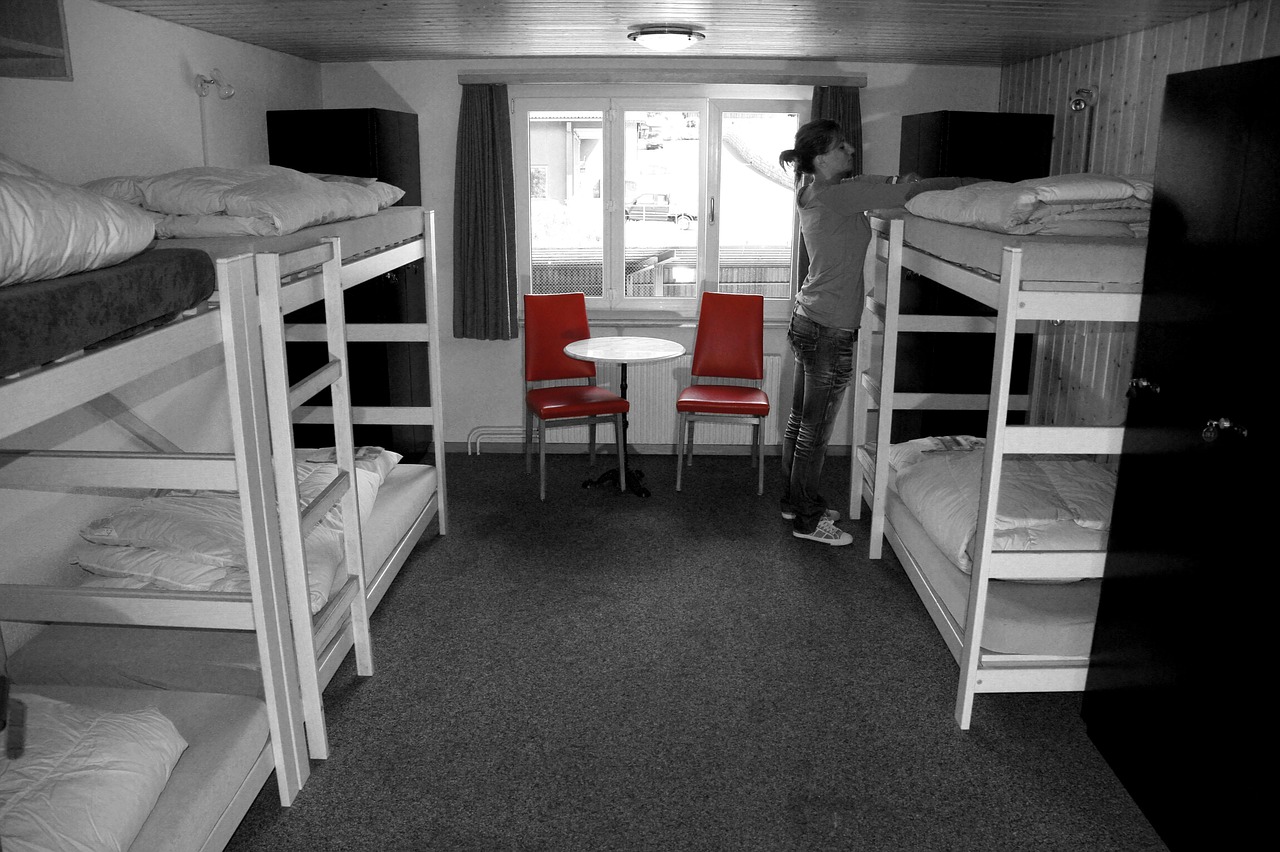 bed, room, hostel, eiger north face, grindelwald, eigerschlaf, hostel, hostel, hostel, hostel, hostel