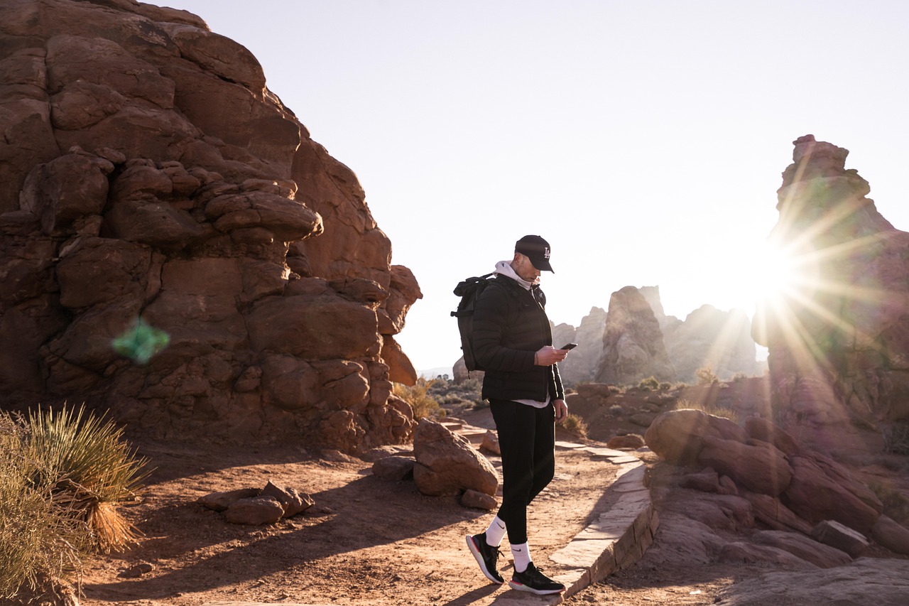 hike, desert, nature, landscape, sandstone, sun, sunrise, travel, hiking, hiker, adventure, outdoors, geology, canyon, a