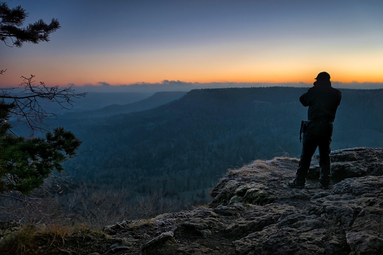 nature, adventure, hike, outdoors, sunset, dusk, photographer, outlook